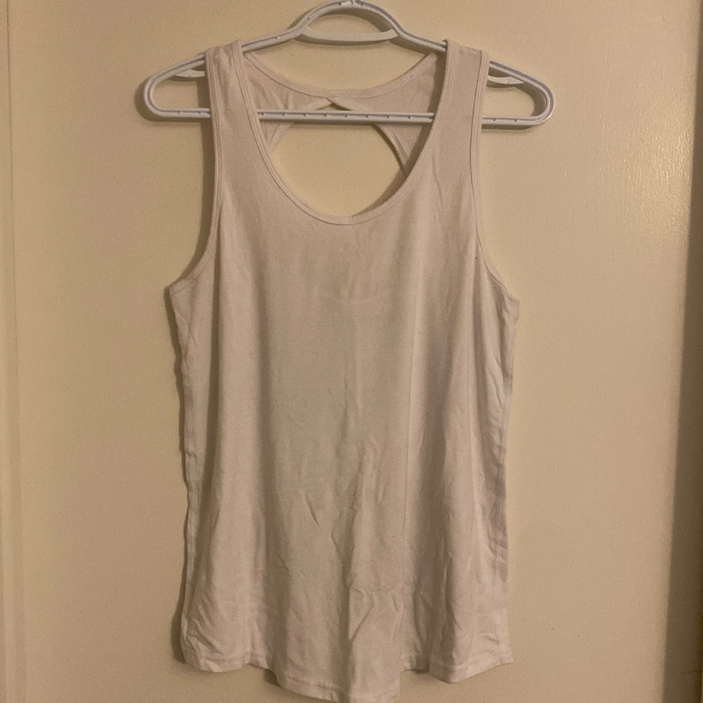White Twist Tank Top from Zyia